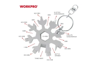 Мультиинструмент 18в 1 WORKPRO Снежинка Арт. WP221067