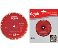 Диск алм ELITECH 400*25.4мм сегм. сух. Б Кир Арт. 1110.007700