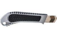 Нож технический 18мм метал.корпус с резин вставкой КУРС FIT Арт. 10172