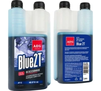 Масло для 2-х тактных двигателей AEG BLUE 2T Motor Oil API TC 1л п/син. дозатор Арт. 30743