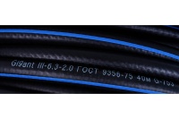 Рукав газовый d=6.3мм черный с синей полосой бухта 50м Арт. DK.1163.07927б