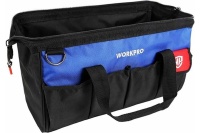 Сумка для инструмента WORKPRO 600D 350*190*220мм с широким горлом на молнии 14" Арт. WP281004