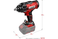 Гайковерт акк. уд. ЗУБР ГУЛ-410 18V Li-Ion 1/2" 400Нм без АКБ ЗУ Арт. ГУЛ-410