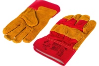 Перчатки спилковые комбинированные "Русский лев" Арт. ПЕР215