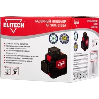 Нивелир лазерный Elitech ЛН 360/2-ЗЕЛ 30/80м 0.2мм/м 2 луч. 360 грда