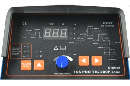 Аппарат аргонодуговой сварки  алюминия TSS PRO TIG/MMA 200P AC/DC Digital