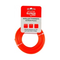Леска для триммера  ELITECH PROMO 4.0мм, 15м, круг, подвес Арт. 0809.021400
