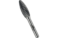 Бор-фреза по металлу 8 мм твердосплавная, элипсобразная, тип H,  Vertextools Арт. 3646-8