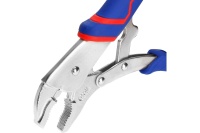 Клещи зажимные 250мм WORKPRO CR-V с изогнутыми губками Арт. WP231074