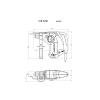 Перфоратор Metabo KHE3250 SDS+ 800Вт 3.2Дж 3 реж. Арт. 600637000