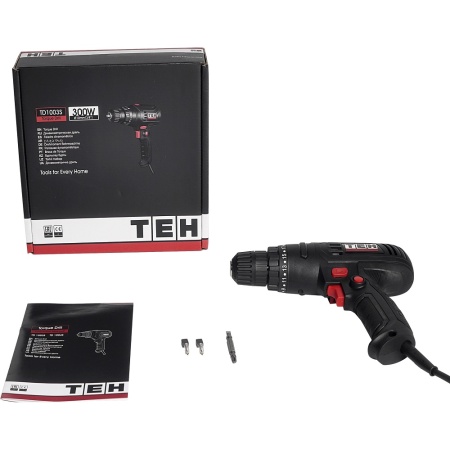Шуруповерт TEH TD1003S 300Вт 0,8-10мм Арт. TD1003S