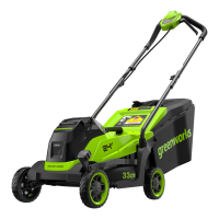 Газонокосилка акк. GREENWORKS GD24LM331 24V Li-Ion 33см 25/70мм 30л цент.рег. без акк. и З/У Арт. 2520607