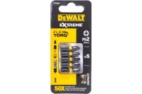Бита PH2 25мм ударные DeWALT IMPACT TORSION 5 шт. Арт. DT7994T-QZ