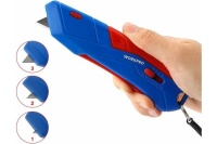 Нож безопасный WORKPRO трапец. лезвия в чехле Арт. WP213010